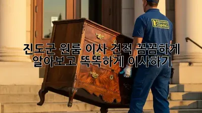 진도군 원룸 이사 견적: 꼼꼼하게 알아보고 똑똑하게 이사하기!